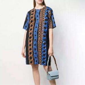 MARNI Chain Print Midi Dress